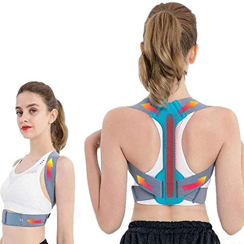 GAOWEIFENG Back Brace Posture Corrector Spinal Support for Women and Men, Lumbar Shoulder Posture Correction for Upper and Lower Back Support, Adjustable Neoprene Belt Strap for Relief Back Pain Back