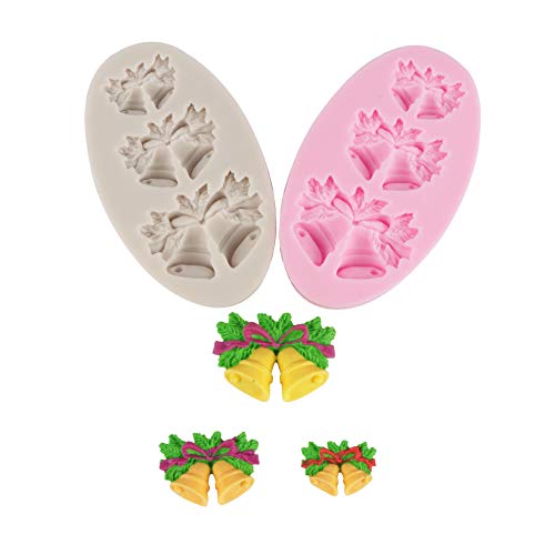 3 Pcs Mini Christmas Santa Claus Sled Deer Snow Hat Gloves Boots Bell Silicone Mold For Diy Chocolate Candy Fondant Cake Decor Wax Crayon Melt Plaster Resin #TOP4