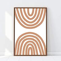 Framed Canvas Wall Art Nordic Rainbow Canvas Prints Home Artwork Decoration for Living Room,Bedroom - 16x24 inches