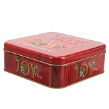 SMASOLO Boîte Métallique de Noël pour Biscuits et Bonbons Rangement avec Couvercle Faci...
