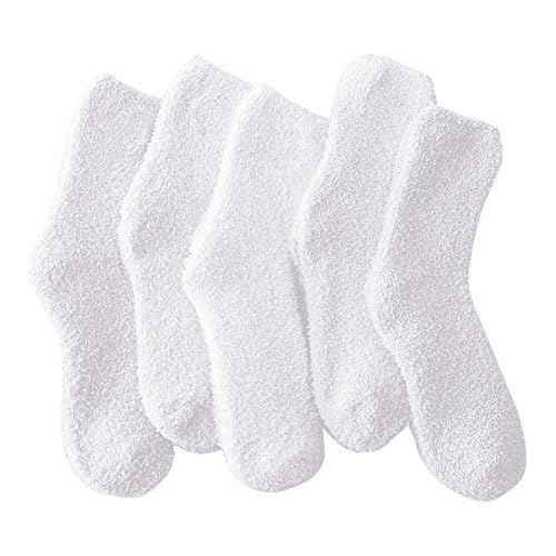 TOCONFFON Women's Cozy Fluffy Fuzzy Socks Plush Home Slipper Socks 5,6,7,8 Pairs