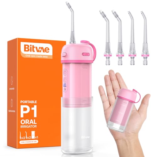 Bitvae P1 Water Flosser for Teeth, Portable Mini Water Flosser, Cordless Water Teeth Cleaner Picks...