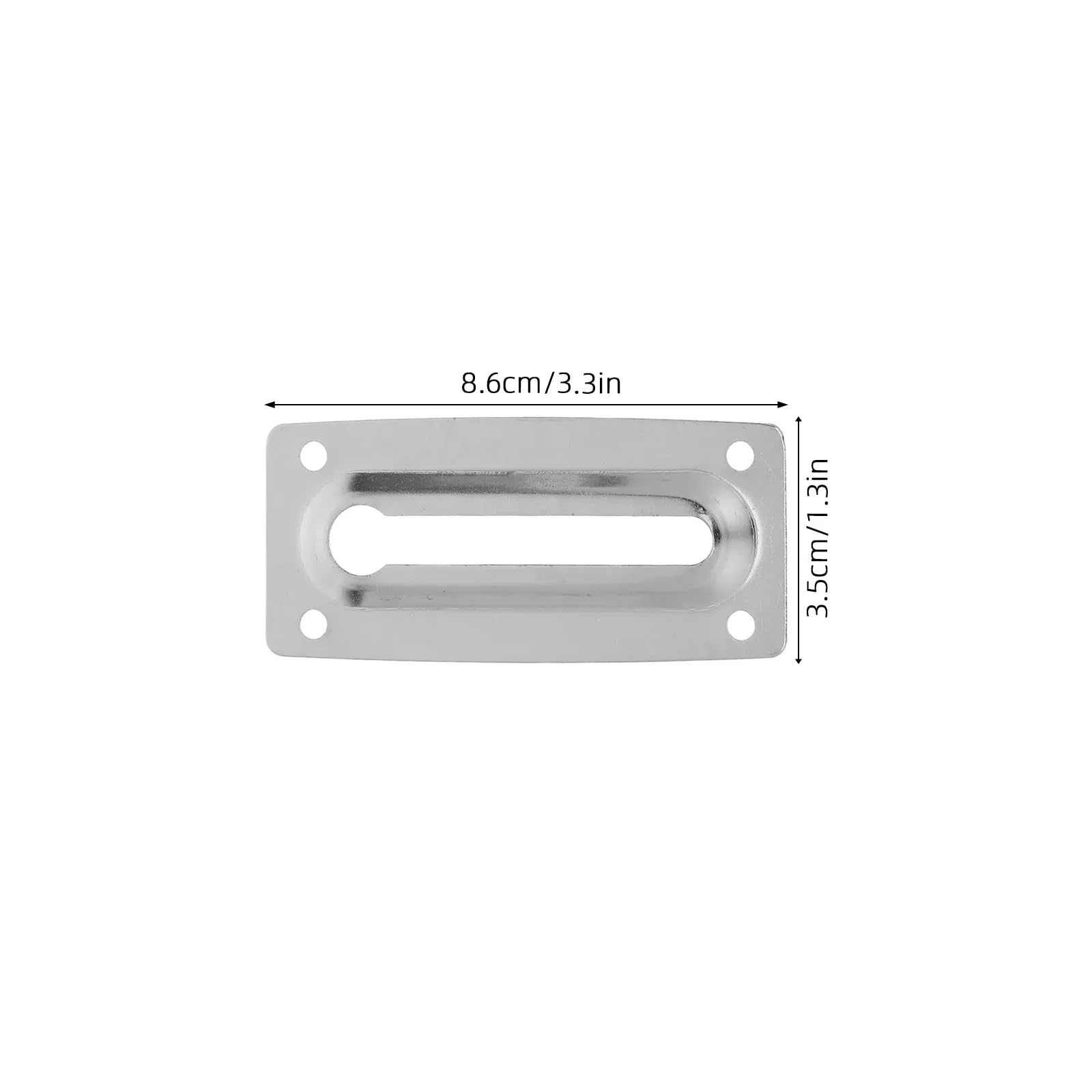 Loquet De Sécurité De Serrure De Chaîne De Porte En Fer 4 Pièces