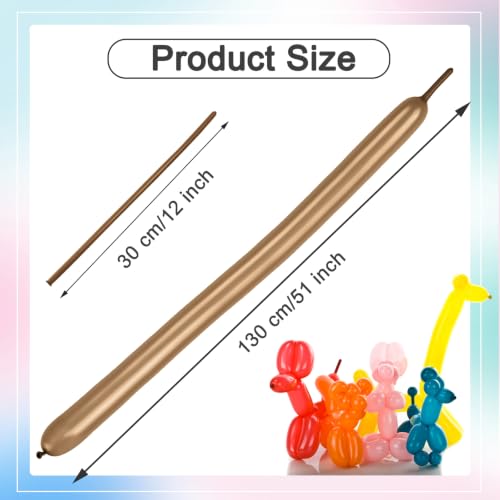 Image of Khaki Long Balloons - 260 Balloons for Animal Modeling & Party Decor, 100P | Khaki twisting balloons for animal modeling & DIY craft projects, flexible & easy to twist into shapes, thick latex material