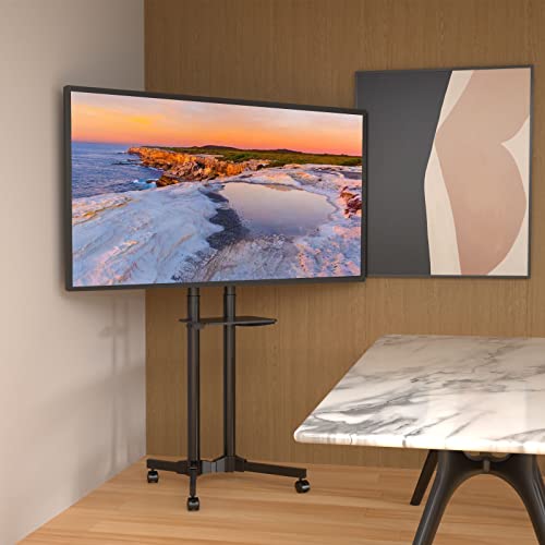 Suptek Mobile Tv Cart Rolling Tv Stand Mount With Wheels And Shelf For 32-70 Inch Lcd, Led, Plasma, Flat Screen (Ml5074-3) #TOP7
