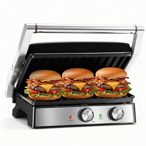 KEINVE Kontaktgrill, Keramikbeschichteter, 30 Minuten...