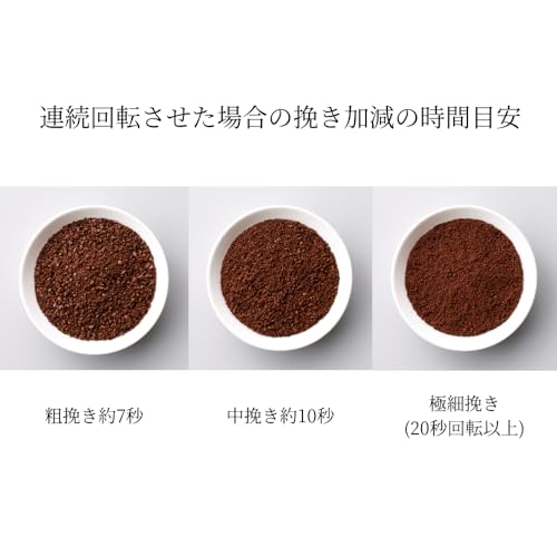 ラッセルホブス(Russell Hobbs) 7660JP-BK コーヒーグラインダー ブラック の商品画像 5