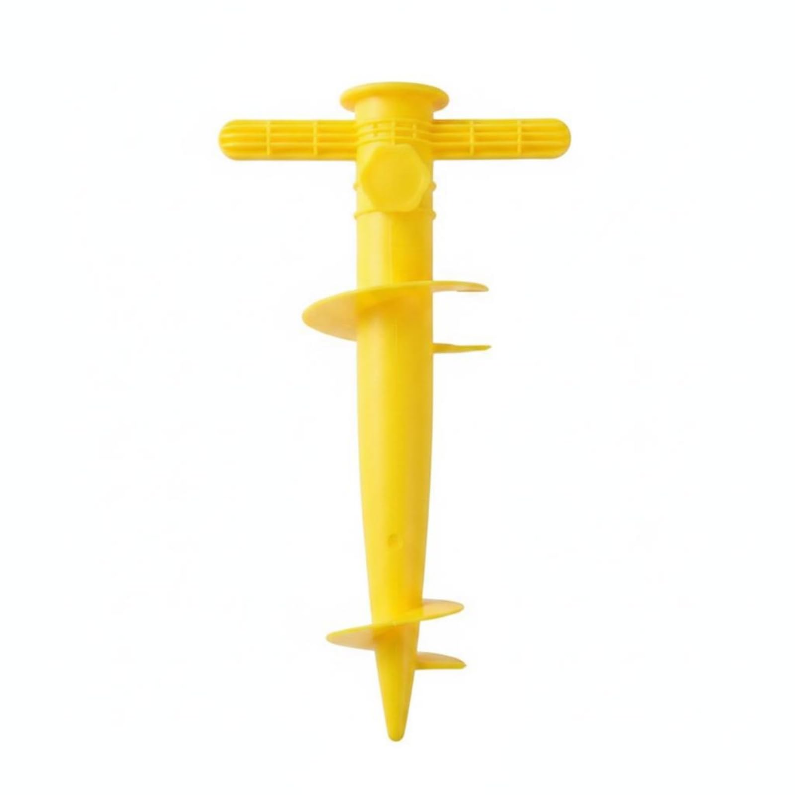 ATORSE Spiral Umbrella Anchor Easy to Use Beach Umbrella Anchor Portable ABS Sunshade Base, Yellow-image-27