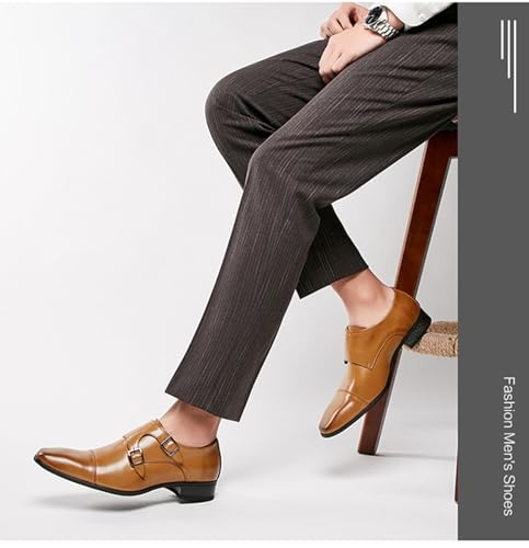 Men's Classic Business Leather Buckle Oxford Shoes Casual and Comfortable Leather Non Slip Office Formal Leather Shoes2