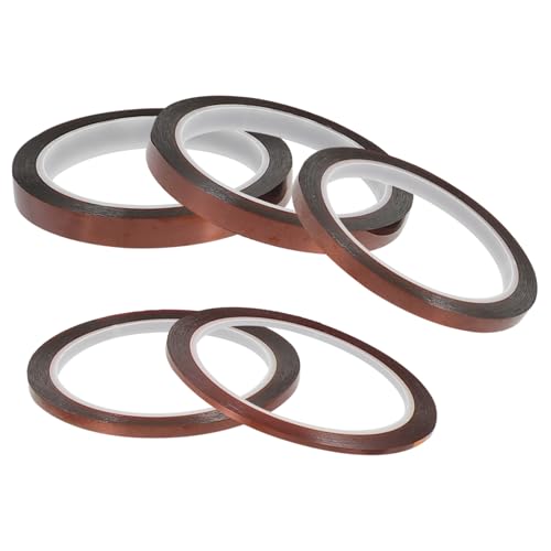 Alipis Versatile High Heat Tape 5mm to 12mm Wide 80u Thick for Sublimation Electrical Projects