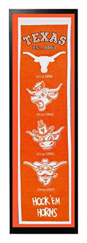 Encore Select 374-23 NCAA Texas Longhorns Banner Frame, 14-Inch by 37-Inch