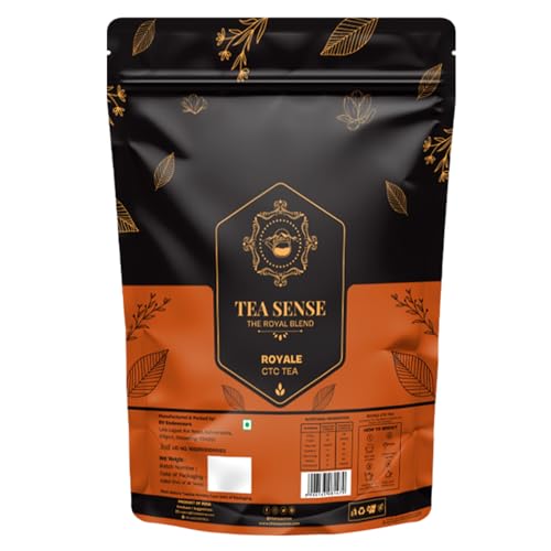 Image of TEA SENSE Royale Tea - Strong Assam Blend | 500 g | Rich Colour & Bold Taste | Perfect Everyday Kadak Chai