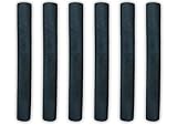 VINSON Diamond Rubber Grips Combo for Full Size Cricket Bat Handle, Jointless Construction, Available in Black colour (Pack of 6).