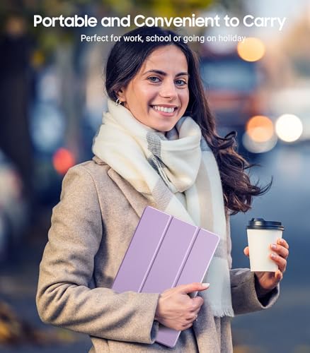 Image of TiMOVO Soft Case for Samsung Galaxy Tab A11+ /A11 Plus 11 inch 2026, Taro Purple | Fit for SM-X230 /X236 /X238, Slim Soft TPU, Translucent Frosted Back, Auto Wake /Sleep