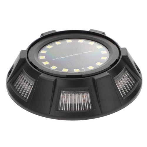 HAMPPLIES 4pcs In-ground Landscape Lights with Side Glow and Rotatable Plastic Stakes, White and Side Color Lighting, Solar Garden Pathway Lights for Yard Lawn Patio Outdoor Use