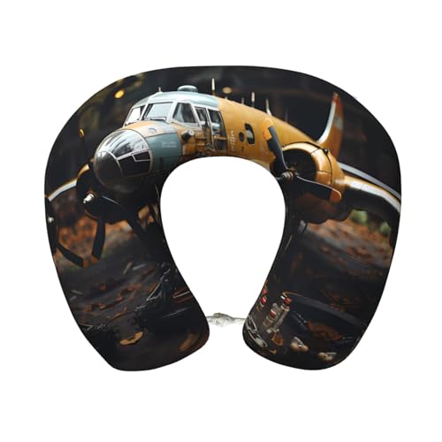 Almohada U de espuma viscoelástica para viaje miniatura 1
