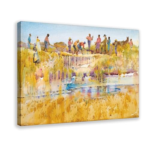 Alice Ravenel Huger Smith affiche vintage haut de gamme en toile tendue grand format 61x91