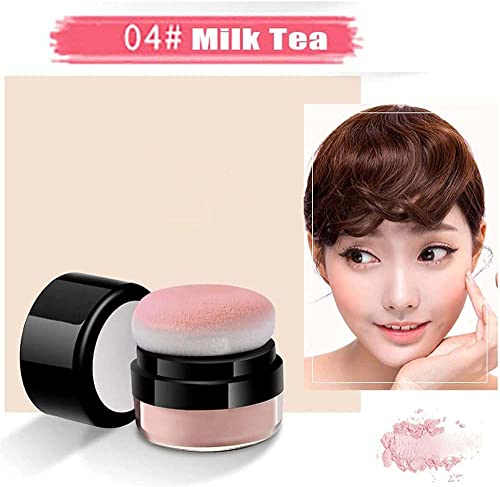 Easy-dab Air Cushion Cheek Blush,Loose Powder Blush Air Cushion Blush,Blush with Soft Mushroom Puff Long-wearing Matte Face Blusher Makeup (4PC) - Image 7