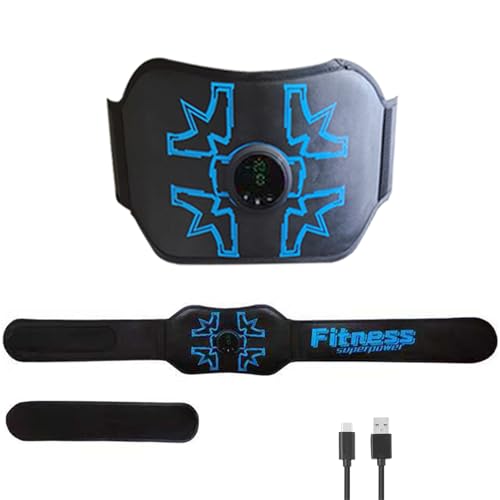 ABS Stimulator Abdominal, MHD TENS EMS Muscle Stimulator for Muscle Conditioning, Ideal for Core Strength and Abs/Arms/Legs Fitness Training at Home or Gym