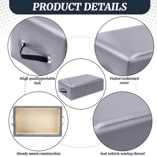 Beeveer Caixa de assento de Pilates 66 x 38 x 23 cm Equipamento de Pilates Acessórios de Pilates Cai