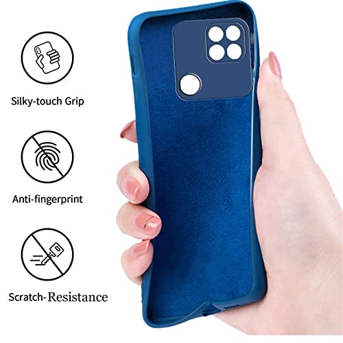 Image of A rtistque Back Cover Case for Redmi 10A / 10A Sport /Redmi 9 / Redmi 9 Active /Poco C31 with Camera Protection | Shockproof TPU | Stylish Protective Design | Slim Fit | Ultra Matte - Blue