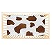 ANGELJUAN Fitted Crib Sheet, Cow Print,Brown Spots On A White Cow Skin, Mattress Sheet for Standard Crib Size, Microfiber Silky Soft Toddler Mattress Sheet, 28