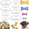 8 Pcs Dog Bone Cookie Cutters Dog Treats Cookie Cutter Bone Shape Cookie Cutters Homemade Dog Biscuit Treats Cutters for Dog Cat Homemade Treats