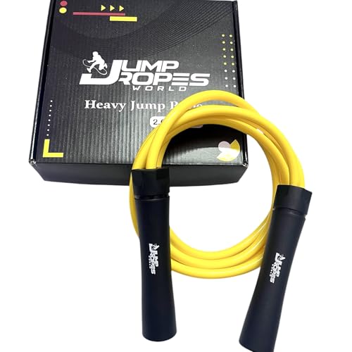 World, Heavy Jump Rope 2.0 Series, 1LB | Boxer Jump Rope for Men & Women | Adjustable 10FT Rope with Snap Locks | Includes Premium Carry Bag | Strengt
