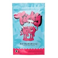 Ticky Pirulito Zero Açúcar Sabor Cherry Ice, 4 Pirulitos