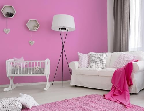 Image of DEEMUS Pink Matte Peel & Stick Self Adhesive Waterproof Sticker for Living Room, Bedroom Office,Almirah, Floor, Tabletop, Wall, Fridge,& Renovation Projects (2 x 25 Feet)