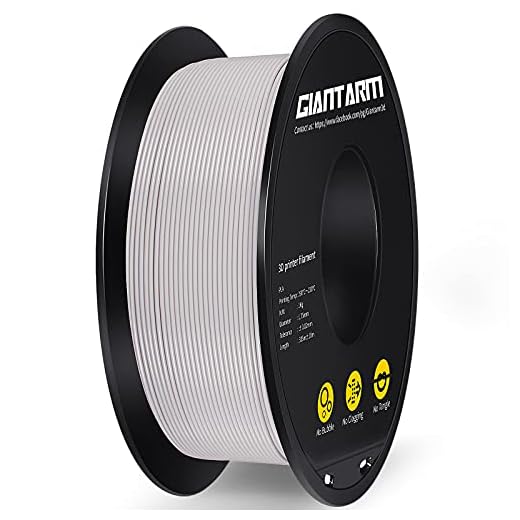 Filamento PLA 1.75mm, GIANTARM PLA Filamento para impresión 3D, 1kg 1 Spool，Gris