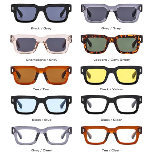 Lunettes de soleil de protection UV400 et verres transparents gris pour femme - 3