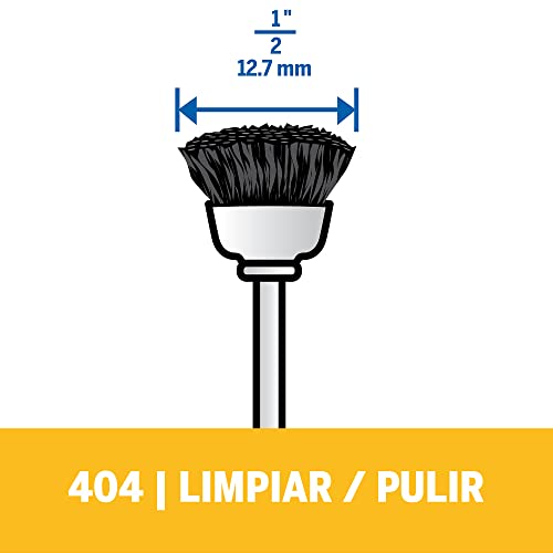 Image of Dremel 404-02 Nylon Bristle Brushes (2 Pack), 1 /2 inch Diameter