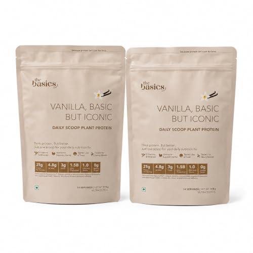 Image of Daily Scoop Plant Protein for Women, 25 g Vegan Protein with Vitamins & Herbs, Vanilla Flavor, 500 g (Pack of 2)