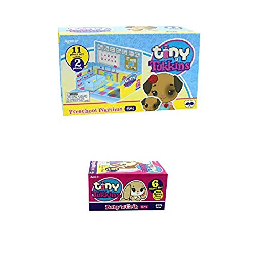 Tiny Tukkins CP-041303 Doggy Family Stuffed Animal Preschool Playset- Play Preschool Set cover