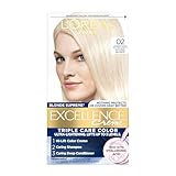 L'Oreal Paris Excellence Creme Permanent Hair Color, 02 Extra Light Natural Blonde, Pack of 1 kit 100% Gray Coverage Hair Dye