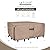 ULTCOVER Rectangular Patio Heavy Duty Table Cover - 600D Tough Canvas Waterproof Outdoor Dining Table and Chairs General Purpose Furniture Cover Size 88L x 62W x 28H inch