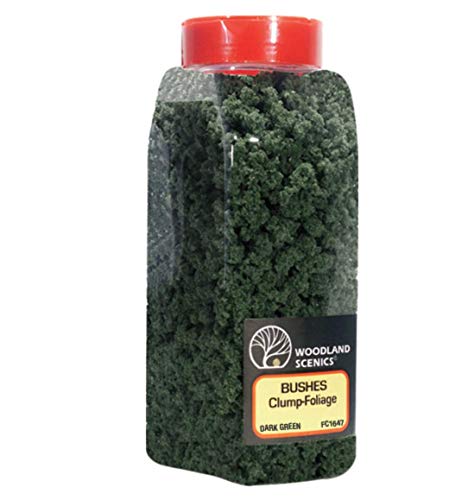 Dark Green Bushes Clump-Foliage (32 oz. Shaker) Woodland Scenics