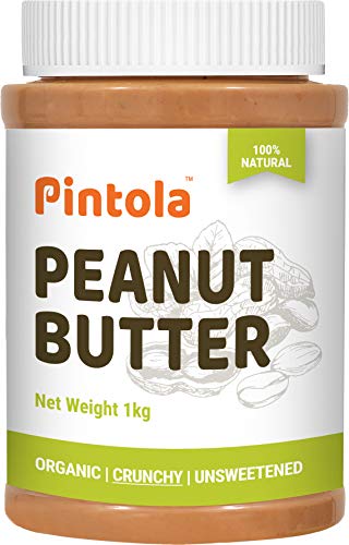Image of Pintola Organic Peanut Butter (Crunchy) (1kg) + Pintola All Natural Peanut Butter (Extra Crunchy) (Unsweetened) (350g)