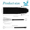 2 Pcs Drum Brushes - Stainless Steel Percussion Brushes with Rubber Handles - Drum Sticks for Cajon Jazz Acoustic Rock Drums #1