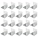 OTOTEC 20pcs L Forme 90 Degrés Angle de Renfort d'angle Connecteurs en Bois Résistants Plaques de Support en Tôle d'acier Galvanisé, 45x40x40x1.8mm