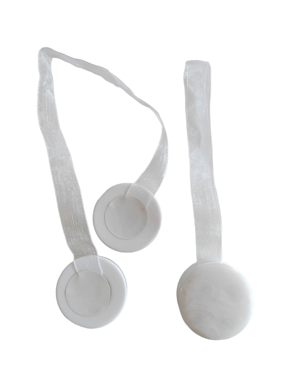 Calamite Fermatende Tonde Stile Carrara - Coppia Grigia, Elegante E Pratica - Foto 2