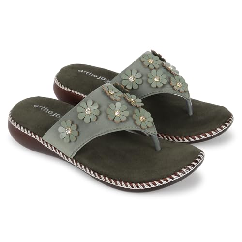 Image of ORTHO JOY doctor Fancy Footwear for women || Orthopedic Women's Fancy Slipper /Sandal For Women
