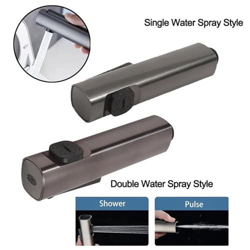 Douchette WC bidet à main ABS G1/2 avec double jet réglable pour salle de bain - 6