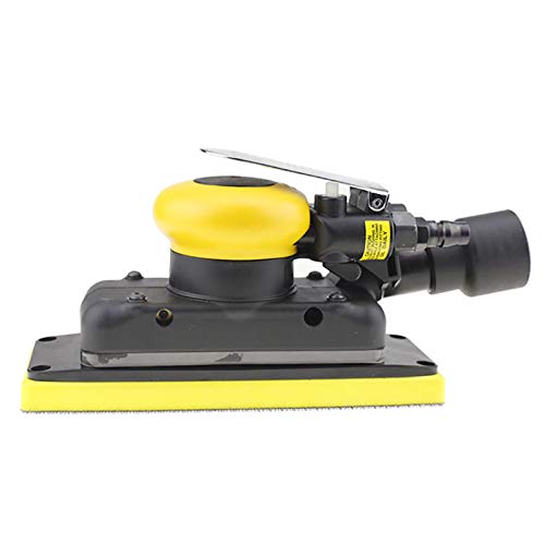 Toplionace Pneumatische 70x198MM Schleifmaschine, Quadratischer Luft Orbitalschleifer Zentraler Vakuum Polierschleifer mit 5M Vakuumröhrchen – Bild 3