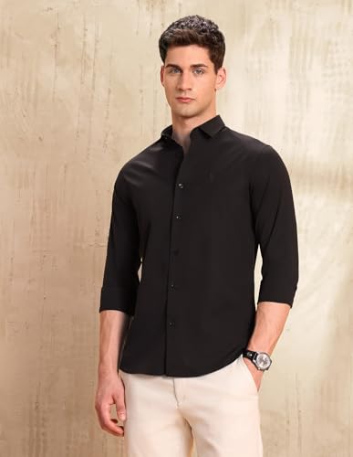 Image of U.s.Polo Association Men's Tailored fit Equestrian Aisle Theater Shirt