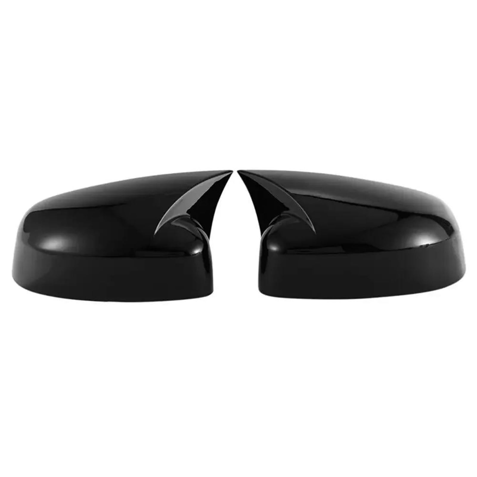 for Ford for Focus MK2 MK3 2008-2017 for Mondeo 2010-2014 Car Sticker Rearview Side Mirror Cover Wing Cap YIJIAVSX(Gloss Black)