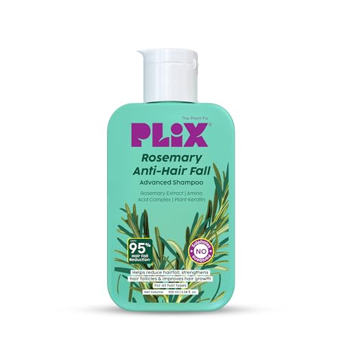 Image of PLIX - THE PLANT FIX Rosemary Advanced Anti Hair Fall Shampoo | Reduces Hairfall & Promotes Hair Growth | Gently Cleanses | All Hair Types | Men & Women | Sulphate & Paraben Free | Dermatologically Tested |100ml