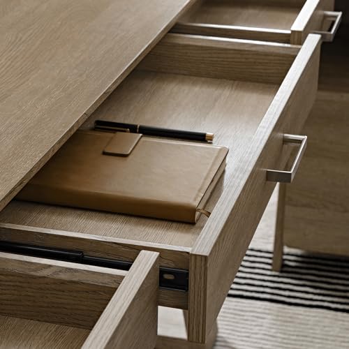 Image of EUREKA ERGONOMIC Standing Desk,60x26 Executive Desk with 3 Drawer Adjustable Height Electric Desk Home Office Computer Desk Modern Workstation with Memory Controller