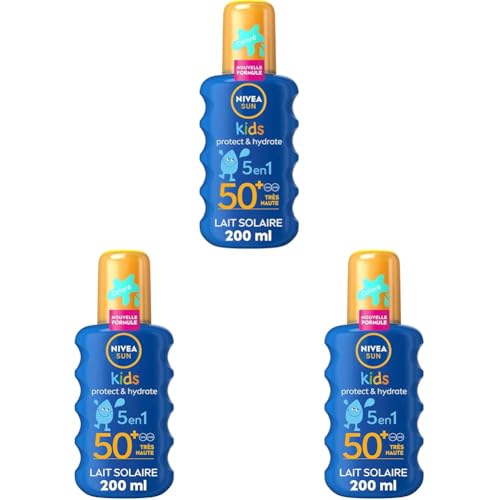 Crème Solaire Spray Enfant Corps Spf 50+ Hydratant Résistant A 'eau Sun Nivea Le Spray De 200ml - vue 8